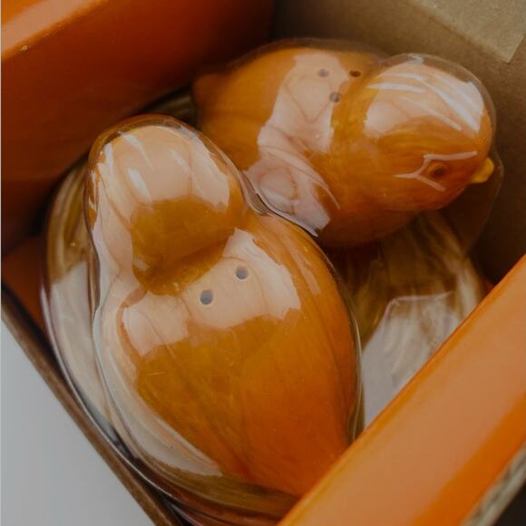 Essential Home Quail Salt and Pepper 3 Pc Set with Nest Ceramic 2.25" NRFB - Picture 8 of 11